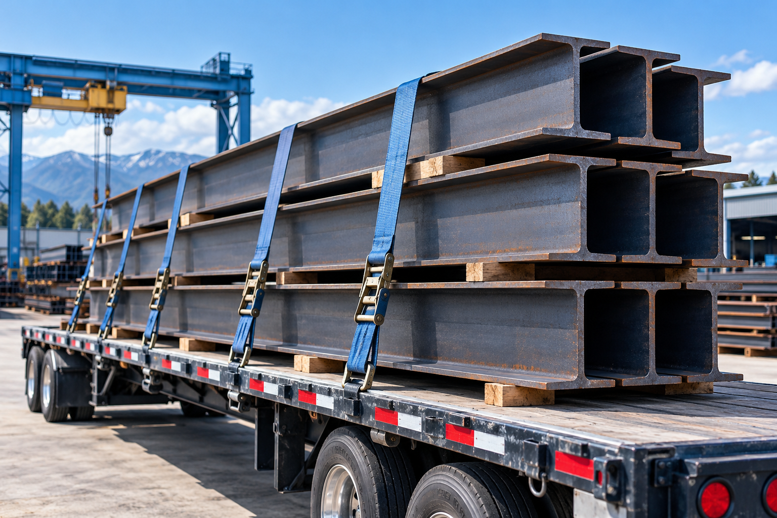 Structural steel beams