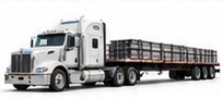 Illustrative standard flatbed tractor trailer