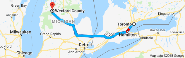 shipping from Ontario to Michigan