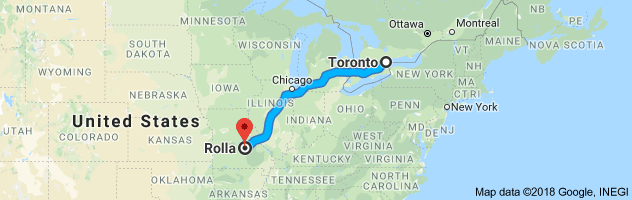 shipping from Ontario to Missouri