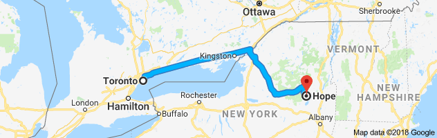 shipping from Ontario to New York