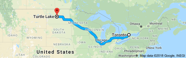 shipping from Ontario to North Dakota