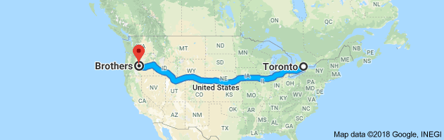 shipping from Ontario to Oregon