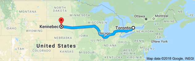 shipping from Ontario to South Dakota
