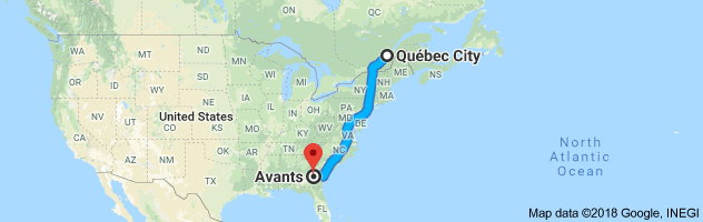 shipping from Quebec to Georgia
